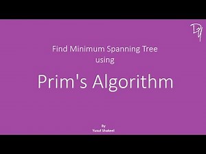 Prim's Algorithm - step by step guide