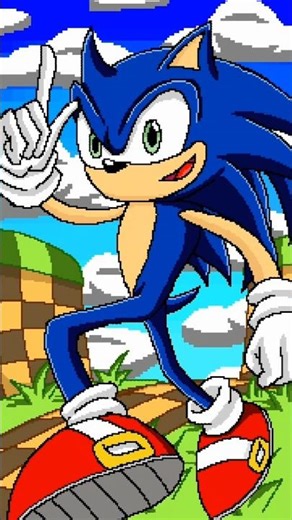 🎨 Speed Paint pixel art #13 (draw Sonic) #sonicthehedgehog #ソニックザヘッジホッグ #ドット絵 #pixelart #pixel