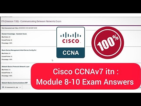 CCNA Module 8-10 Test Answers / ITN (Version 7.00) : Communicating Between Networks Exam Answers