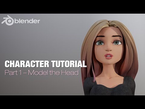 Blender Complete Character Tutorial - Part1 - Modeling the Head