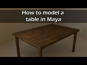How to model a dinner table in Maya | Intro to Maya 2020