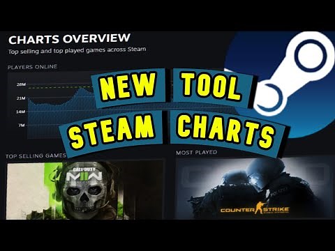 NEW Steam Charts Overview | Guide | New Statistics Tool, Top Steam Sellers, Top Most Played, FAQ