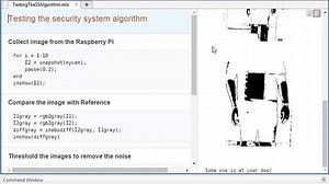 Raspberry Pi based security system using MATLAB and Simulink