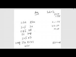 Assembly Language Programming 8085: ASCII to BINARY code conversion