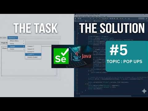 Pop Ups | Selenium Java Automation Challenge #5| UI Automation