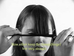 TUTORIEL COIFFURE FRANGE BANGCUT TUTORIAL