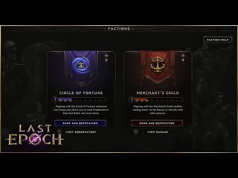Trade & Item Factions for Last Epoch - Developer Overview