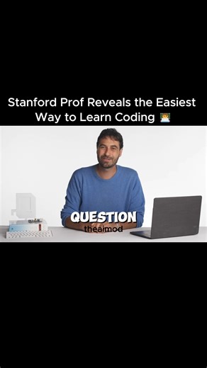 The AI Mod on Instagram: "Which coding language is the easiest to start with? 🤔 According to Chris Piech, Computer Science Professor at Stanford University, the best beginner-friendly language is Python — it’s powerful yet simple enough for anyone to pick up. But here’s the secret: in the very first week of Stanford’s intro course, students don’t even start with Python. They use Karel, a simple robot that can move, turn, and place ‘beepers.’ With just these basics plus control flow, Karel can d