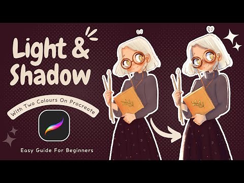 Easy Lighting and Shading tutorial in Procreate for beginners ✨|| 2 Color Method