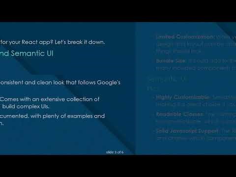 Choosing Between Material-UI and Semantic UI for Your React App