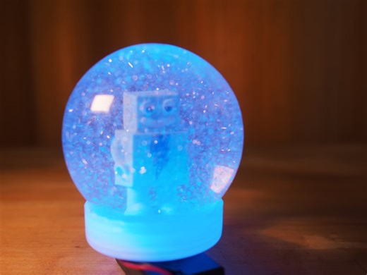 CircuitPython Snow Globe