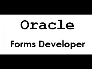 Oracle forms developing part 1.avi