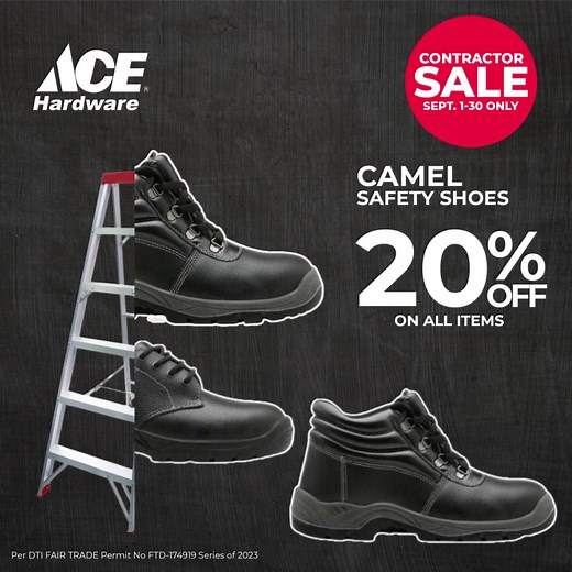 214 reactions | Build smart and save big at the ACE Contractor Sale! ️ Up to 50% OFF on construction essentials until September 30! Don't miss out - visit the nearest ACE Hardware store now!  #ACEHardwarePH #ACEHelpful #ContractorSale | ACE Hardware Philippines | Facebook