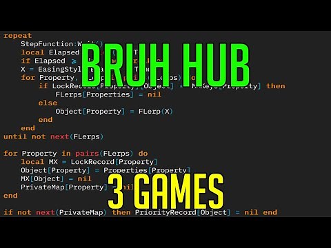 BRUH HUB | HACK/SCRIPT | FREE SCRIPT HUB ROBLOX