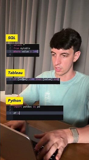 SQL vs Tableau vs Python - Filter Data