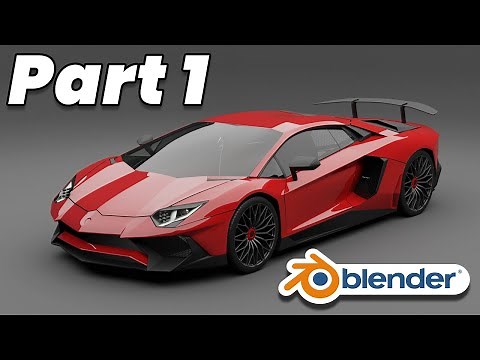 Part 1 (Prep & Front) - Car Modeling Complete Beginner Guide | Blender 3D | Lamborghini Aventador