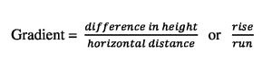 Calculating Gradient - Geo for CXC