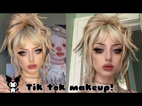 emo tiktok makeup transformation