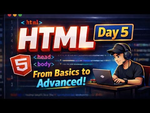 HTML Day 5 – Learn HTML Forms & Input Tags | Create Registration Form in HTML | HTML in Hindi