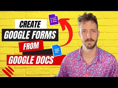 How To Create A Google Form From a Google Doc | EASY Tutorial