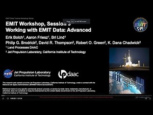 EMIT Data Tutorial Series Workshops Week 3: Working with EMIT Data - Advanced