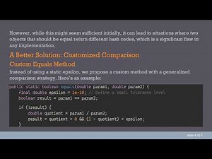 Implementing equals/hashCode Methods in Java for Classes with Double Fields