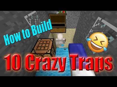 Minecraft How to build 10 Fun Traps | Easy Redstone (all versions)
