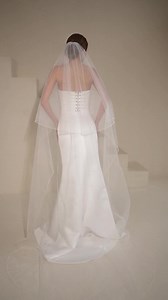 Double Tier Wedding Veil Bridal Two Layer Fingertip Cathedral Chapel Veil Pearl and Bead Embroidery - Etsy