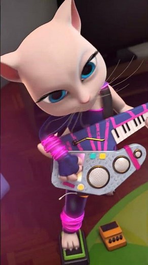 Lights, Camera, Superstar! 🤓🤩 Talking Angela #Shorts