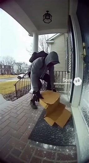 Exploding Package Unveils a Cloud of White Powder