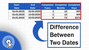 How to Calculate Difference Between Two Dates in Excel