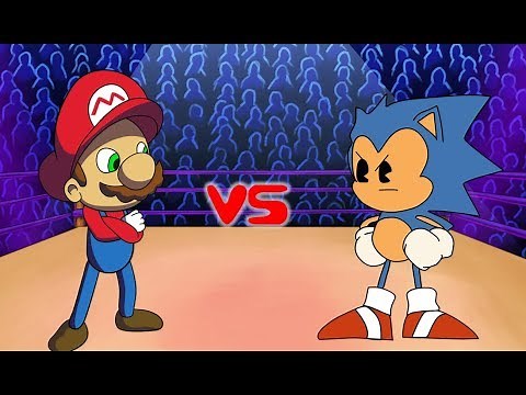 Mario vs Sonic - Cartoon Rap Battles
