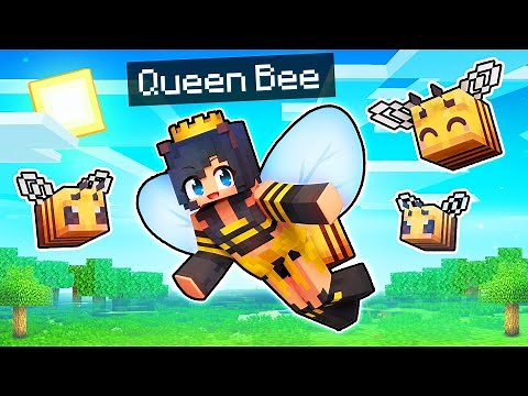 Playing Minecraft As The QUEEN BEE!