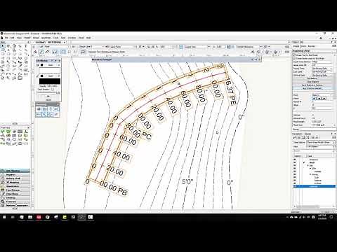 Vectorworks Tutorial Basic 13:road, rail, copy symbols along curves