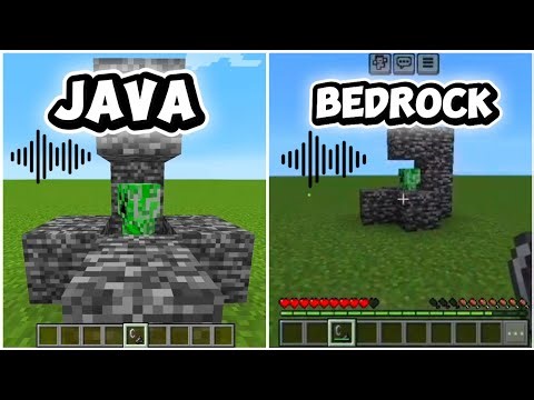"Java Sounds VS Bedrock Sounds 🎧😳 Minecraft Comparison!"#minecraft