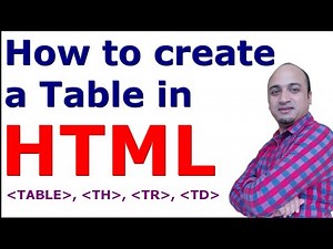 How to create a table in HTML | Simple & Easy