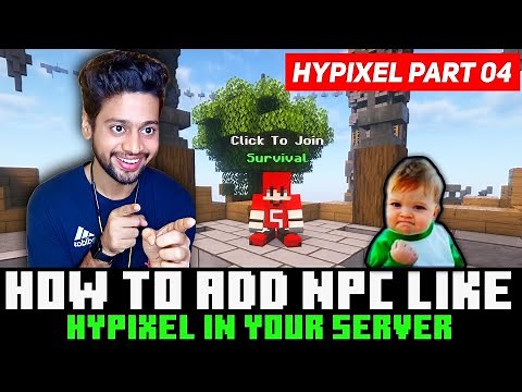 How To Add NPC in Minecraft Server | Citizens Plugin Tutorial | Hypixel in 1.21 Part #04