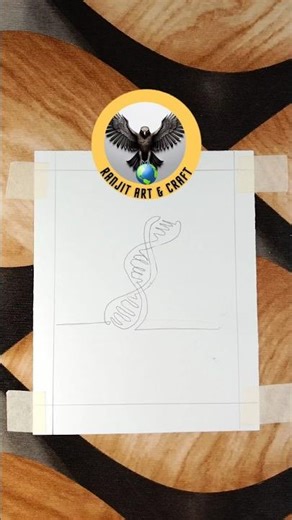 One Line Art DNA Drawing #onelineart #dna #shorts #art #drawing