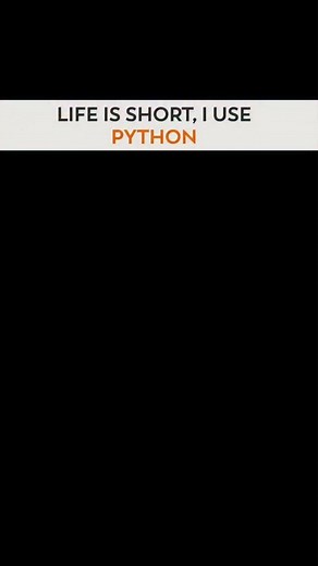 11 reactions |  LIFE IS SHORT, I USE PYTHON  Python is not just a...