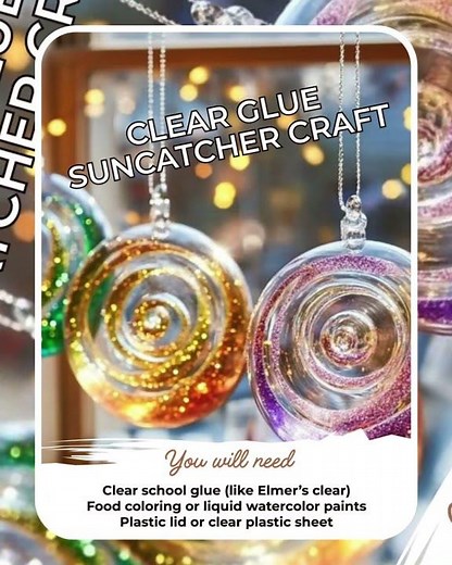 Clear Glue Suncatcher Craft