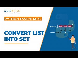 Convert a list into set using Set function in Python - Python Essentials