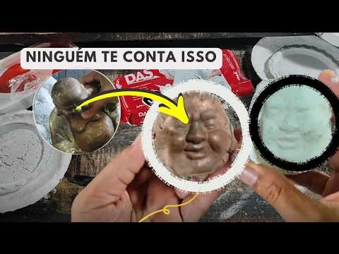 Como Replicar (fazer) uma Imagem de Buda | Tirando o Molde de Papietagem – Parte 3 - Molde do Rosto