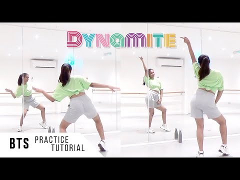 [PRACTICE] BTS - 'Dynamite' - Dance Tutorial - SLOWED + MIRRORED