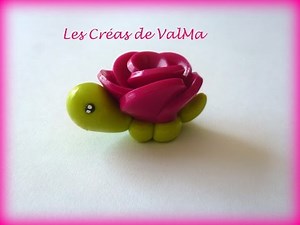 Tuto Fimo Tortue Fleur / Polymer Clay Tutorial