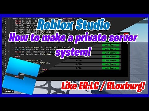 How to make a Private Server System | Roblox Studio