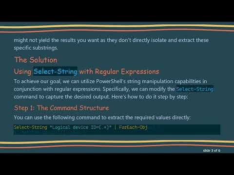 How to Fetch the Word After a Special Character in PowerShell