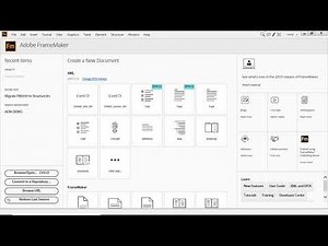 Configure Adobe FrameMaker 2019 to Work with Structure