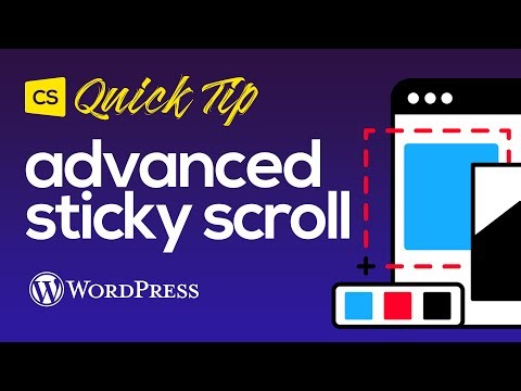 How to Create Advanced Sticky Scroll Effects in WordPress with Cornerstone