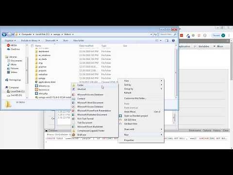 How to use XAMPP, phpMyAdmin, and PDO to create and connect to a database