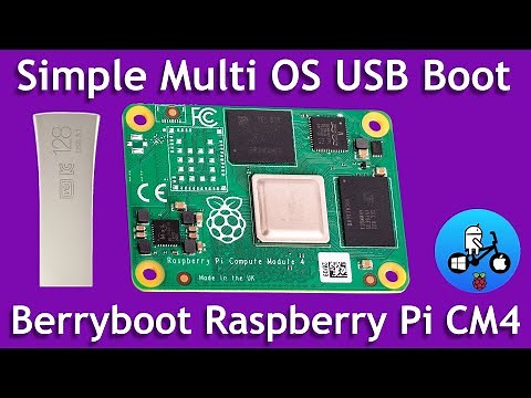 Raspberry Pi CM4, Berryboot Simple Multi OS Setup. USB & SSD tests.